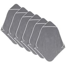 Toallas con Capucha para Bebé Orighty Paquete de 6, 76x76 cm, Gris Suave