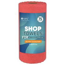 Toallas de Microfibra Rojas Orighty para Taller, 75 Hojas de 29x29 cm