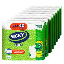 Toallas de Papel Nicky Elite Adapt-A-Size 24 Rollos Grandes