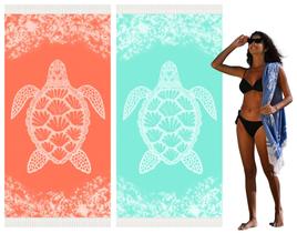 Toallas de Playa Widdonen de Algodón Absorbentes y Secado Rápido 90x200 cm Paquete de 2
