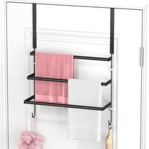 Toallero de Puerta con 3 Niveles FLE 61 cm en Acero Inoxidable Negro Toallero de Puerta con 3 Niveles FLE 61 cm en Acero Inoxidable Negro