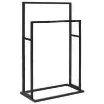 Toallero Independiente Estilo Industrial de Hierro Negro vidaXL