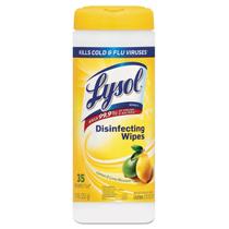 Toallitas desinfectantes para superficies Lysol aroma cítrico, paquete de 35 unidades (18x20 cm) Toallitas desinfectantes para superficies Lysol aroma cítrico, paquete de 35 unidades (18x20 cm)
