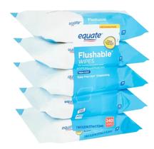 Toallitas húmedas desechables con aroma fresco, 240 unidades, 5 paquetes