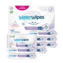 Toallitas para bebés WaterWipes Soothing Clean sin plástico, 720 unidades