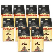 Toblerone Tiny Dark Chocolate Meio Amargo Kit 10 pacts 256g
