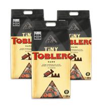Toblerone Tiny Dark Chocolate Meio Amargo Kit 3 pacotes 256g