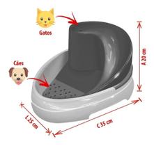 Tobo Fonte Bebedouro Automático Caes E Gatos Preto - Mec Pet Tobo Fonte Bebedouro Automático Caes E Gatos Preto - Mec Pet