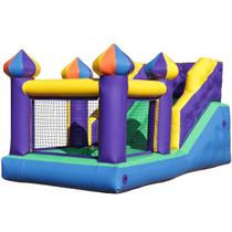 Tobogã Inflável com Piscina de Bolinhas e Motor Papibrink