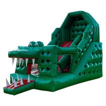 Tobogã Premium Jacaré Top c/ Motor - Brinquedo Inflável Mami