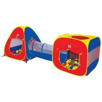 Toca 3 em 1 Ball 80 bolinhas Barraca Brinquedo Braskit 4600 Toca 3 em 1 Ball 80 bolinhas Barraca Brinquedo Braskit 4600