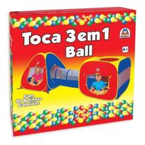 Toca 3 em 1 Ball 80 Bolinhas Braskit Toca 3 em 1 Ball 80 Bolinhas Braskit