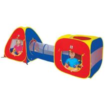 Toca 3 em 1 Ball Com Bolinhas Braskit Colorido Toca 3 em 1 Ball Com Bolinhas Braskit Colorido