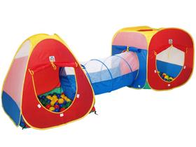 Toca 3 em 1 Infantil 4601 Quantidade de Bolinhas - com 150 Bolinhas Braskit Toca 3 em 1 Infantil 4601 Quantidade de Bolinhas - com 150 Bolinhas Braskit