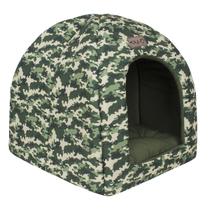 Toca Avuk Pet Modelo 2x1 Camuflado Com Almofada Para Cachorro ou Gato