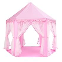 Toca Barraca Cabana Infantil Tenda Iluminada Rosa Menina - Dm Toys