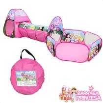 Toca Barraca Infantil Colorida 3 Em 1 Túnel Piscina Toca Barraca Infantil Colorida 3 Em 1 Túnel Piscina