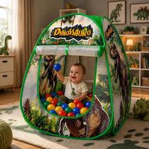 Toca Barraca Infantil Dinossauro Verde Dobrável Menino Toca Barraca Infantil Dinossauro Verde Dobrável Menino