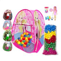 Toca Barraca Infantil Divertida + 25 Bolinhas Cores + Surpresa Toca Barraca Infantil Divertida + 25 Bolinhas Cores + Surpresa