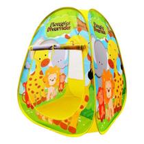 Toca Barraca Infantil Floresta Divertida Dobrável C/ Bolsa - Dm Toys Toca Barraca Infantil Floresta Divertida Dobrável C/ Bolsa - Dm Toys