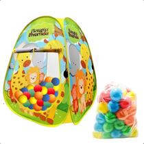 Toca Barraca Infantil Floresta Divertida Dobravel Com 50 Bolinhas Coloridas Toca Barraca Infantil Floresta Divertida Dobravel Com 50 Bolinhas Coloridas