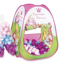 Toca Barraca Infantil Piquenique das Princesas Rosa com 25 Bolinhas Toca Barraca Infantil Piquenique das Princesas Rosa com 25 Bolinhas