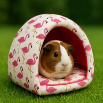 Toca Cabana Cabaninha Toquinha Casinha para Roedores Porquinho da Índia Mini Coelho