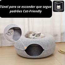 Toca Cama Tunel Donut Gato Felino Pet Estimação Pneu Casinha