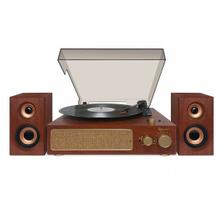 Toca disco raveo studio plus subwoofer radiofm usb bluetooth maple