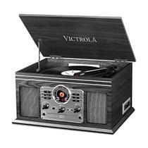 Toca-Discos Bluetooth Victrola Nostalgic 6 em 1 - Madeira Cinza