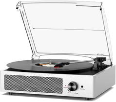 Toca-discos cotsoco Vintage Bluetooth 3 Velocidades Prata Toca-discos cotsoco Vintage Bluetooth 3 Velocidades Prata