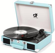 Toca-discos DANFI AUDIO DF Vintage Bluetooth 3 velocidades azul
