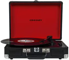 Toca-discos de vinil Gira-discos Crosley CR8005F-BK Cruiser Toca-discos de vinil Gira-discos Crosley CR8005F-BK Cruiser