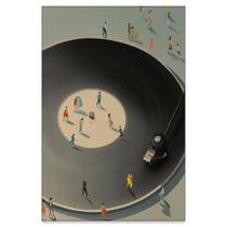 Toca-discos de vinil para arte de parede em tela, pôster de música vintage Toca-discos de vinil para arte de parede em tela, pôster de música vintage