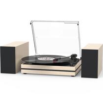 Toca-discos de vinil seasonlife Belt-Drive Turntable Lvory White