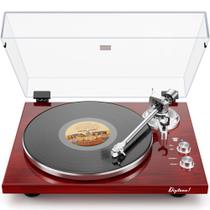 Toca-discos DIGITNOW com Bluetooth, USB e pré-amplificador phono, vermelho