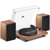 Toca-discos Gira-discos SeeYing Vinyl Bluetooth com alto-falantes