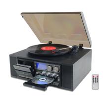 Toca-discos LoopTone 10 em 1 Bluetooth Vintage 3 Velocidades Toca-discos LoopTone 10 em 1 Bluetooth Vintage 3 Velocidades