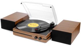 Toca-Discos Mersoco Retro com Bluetooth e Drive por Correia - Design em Madeira
