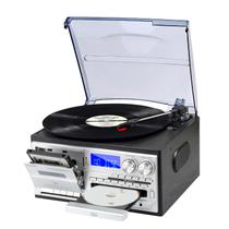 Toca-Discos MUSITREND T408 9 em 1 com Bluetooth e Alto-Falantes Externos