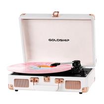 Toca-discos portátil GOLDSHIP Vintage Suitcase com Bluetooth