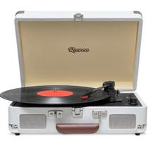 Toca Discos Raveo Vitrola Sonetto Chrome Sand Bluetooth USB Bivolt