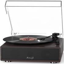 Toca-discos Retrolife Vintage Turntable Bluetooth Walnut