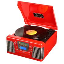 Toca Discos Ribeiro e Pavani Autorama com Rádio AM/FM - Vermelho