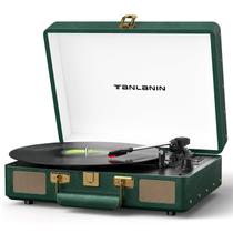 Toca-discos TANLANIN Vintage 3 Velocidades Bluetooth Verde Escuro