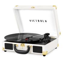 Toca-Discos Victrola Vintage Bluetooth 3 Velocidades - Modelo VSC-550BT-WH