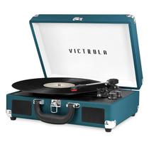 Toca-discos Victrola Vintage Bluetooth de 3 velocidades Blue Coral