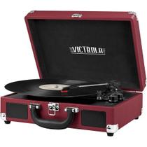 Toca-discos Victrola Vintage Bluetooth Marsala de 3 velocidades