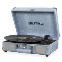 Toca-discos Victrola Vintage de 3 velocidades Bluetooth Blue Linen