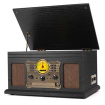 Toca-Discos Vintage TANLANIN com Mesa Giratória Bluetooth - 10 em 1